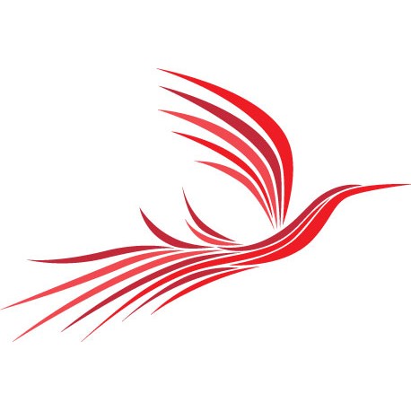 Sticker Oiseau magique Rouge