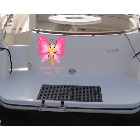 sticker papillon personnalisable