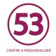 Sticker Chiffre Personnalisable