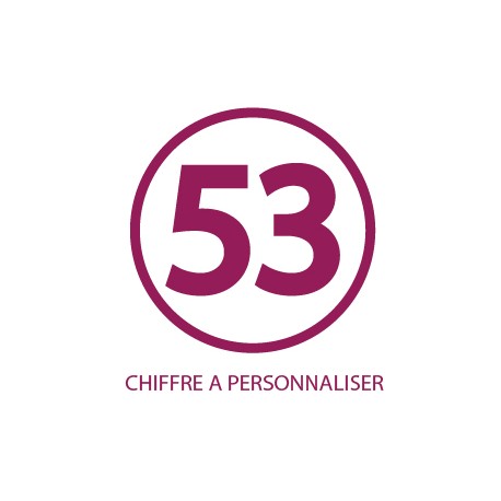 Sticker Chiffre Personnalisable