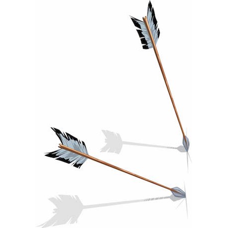 Sticker Flêche 2 Noir