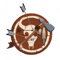 Sticker Indien Design 3