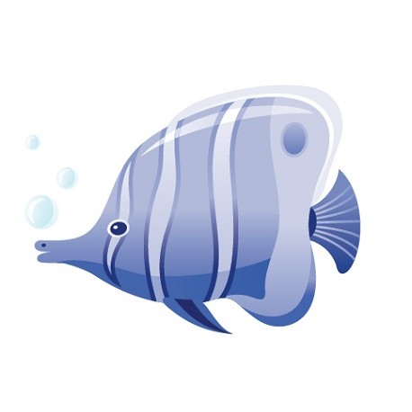 Sticker Poisson Bulles