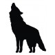 Sticker Loup chante