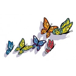 Sticker Envol Papillons 3