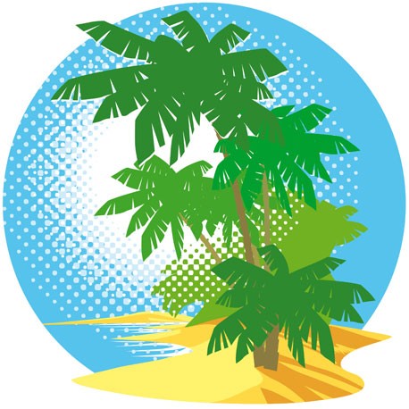 Sticker Ile Paradisiaque