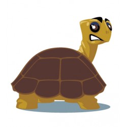 Sticker Tortue Colère