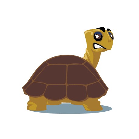 Sticker Tortue Colère