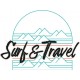 Sticker SURF AND TRAVEL