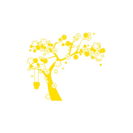 Sticker Cat on a tree